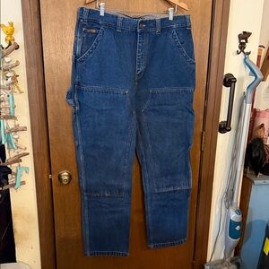 Rocky Men's Light Blue Denim Jeans with Gray Waistband 42x32